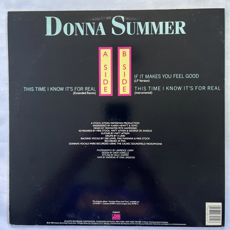 DONNA SUMMER 2 12" Vinyl SINGLES THIS TIME I KNOW / LOVES ABOUT TO CHANGE Lot Foto 3 de 4