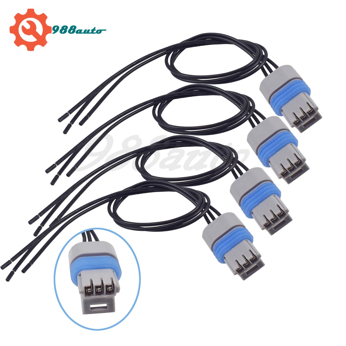 Camshaft Crankshaft Position Sensor Connector 4PCS For Dodge Ram