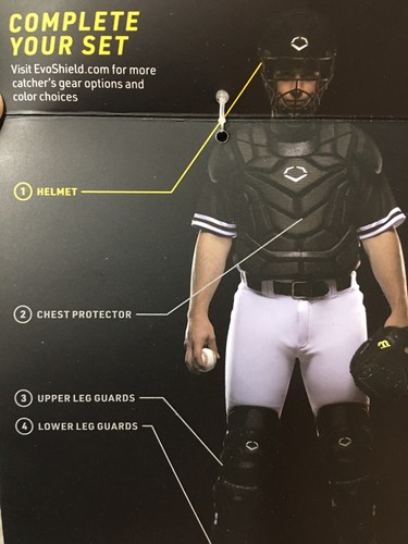 Evoshield PRO-SRZ Baseball Catcher's Helmet Solid White / BLK . Small/medium New - Picture 17 of 24