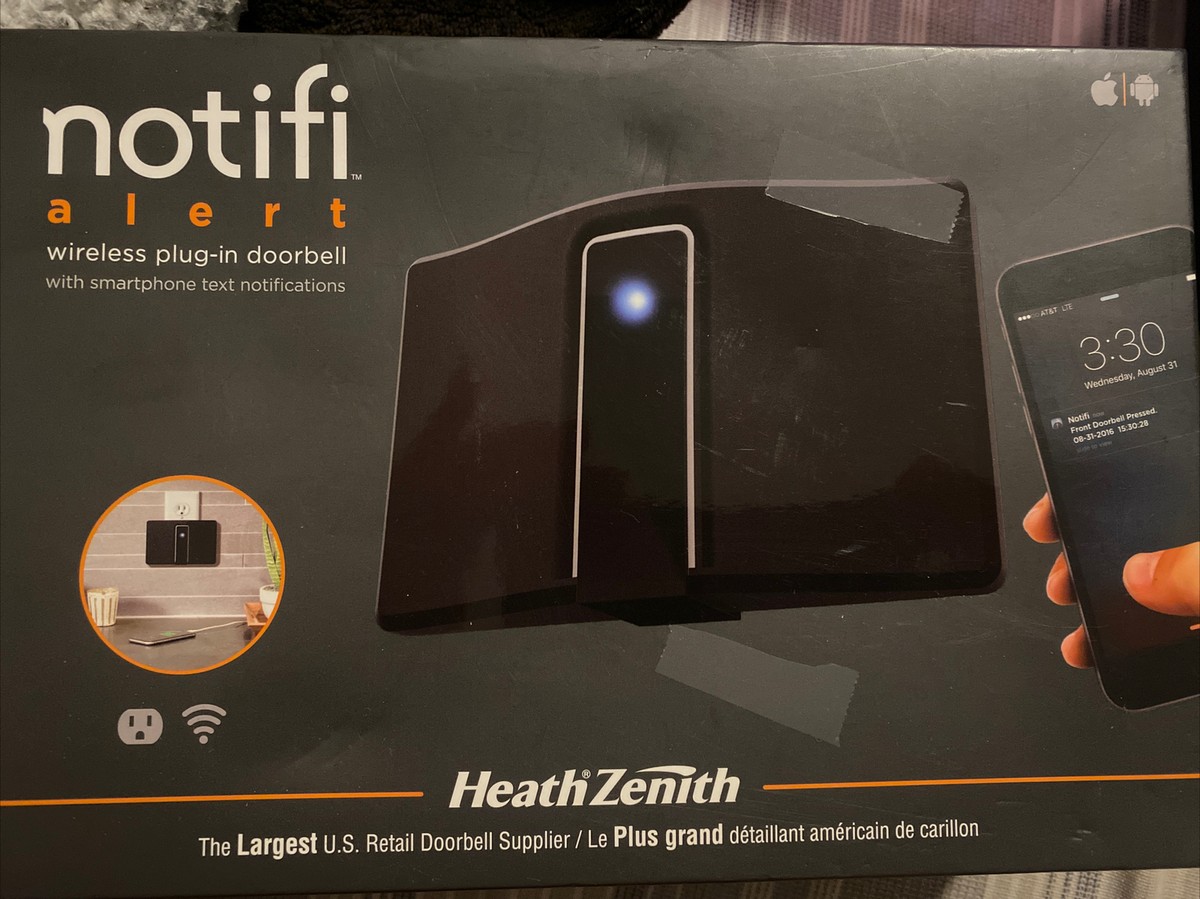 Notifi Alert Wireless Plug in Doorbell Heath Zenith 100ft Range