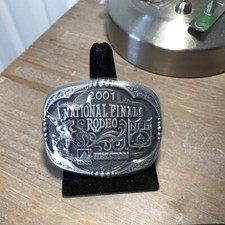 2001 Hesston National Finals Rodeo NFR Youth Size NOS Belt Buckle