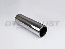 Vintage Dt-202090pl Pencil Roll Stainless Exhaust Tip 2 Inlet 2.25 Outlet 9 L