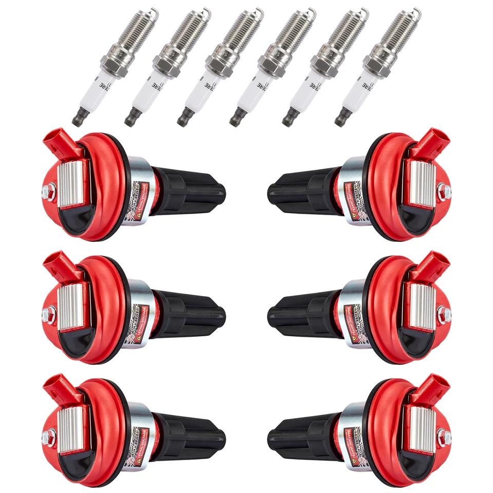 6X Bobinas de Ignição UF303 + 6X Velas de Ignição para (2002-2004) Oldsmobile Bravada 4.2L - Imagem 2 de 4