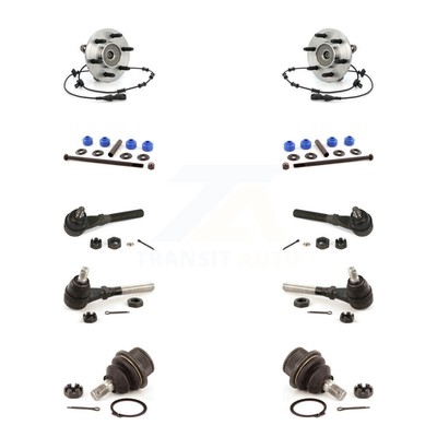 Hub Bearing Lower Ball Joint Outer Inner Tie Rod Link Front Kit (10Pc) For Ford
