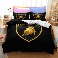 Sports Car/Duvet Cover/Double-sided Pillowcase/Racing/Boys/Bedding Set/UK Size