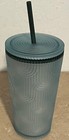 Starbucks 2024 Spring Aqua Blue Scales Soft Touch Tumbler Grande 16oz Cup