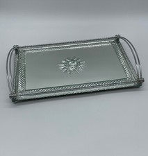 PLATEAU MIROIR ART DECO  METAL CHROME 1960