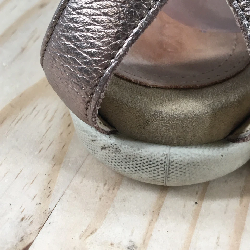 Босоножки женские Ecco 41 Damara Criss крест с ремешками комфортные серебристые искусственная кожа - Изображение 3 из 4