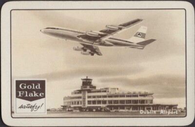 how much are cigarettes in dublin airport Playing Cards Single Card Old * GOLD FLAKE CIGARETTES Smoking DUBLIN  AIRPORT * G