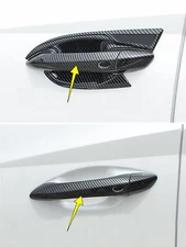 Accessories For Hyundai Tucson 2022-2025 Door Handle Cover Trim Carbon Fiber