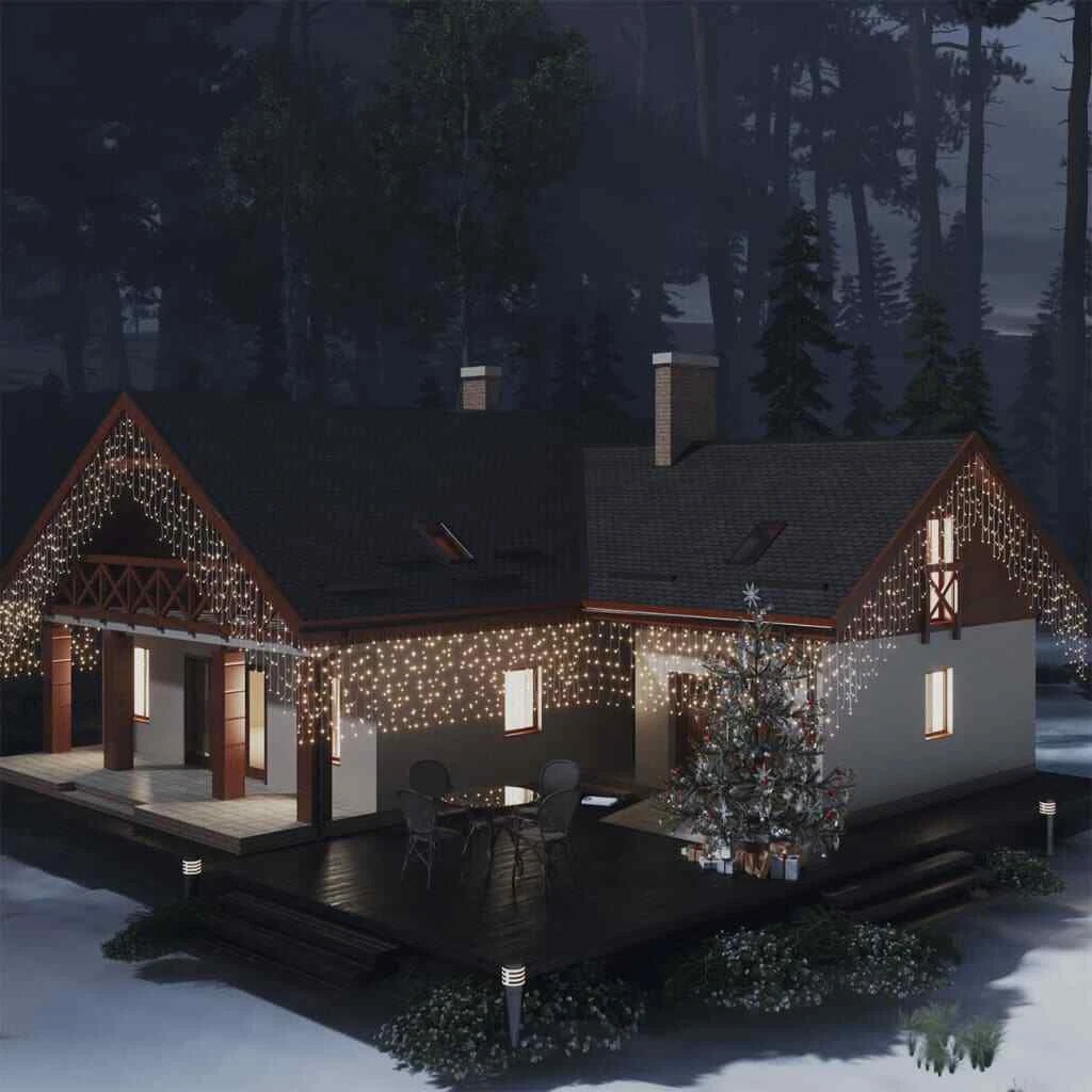 10m warm sale white icicle lights