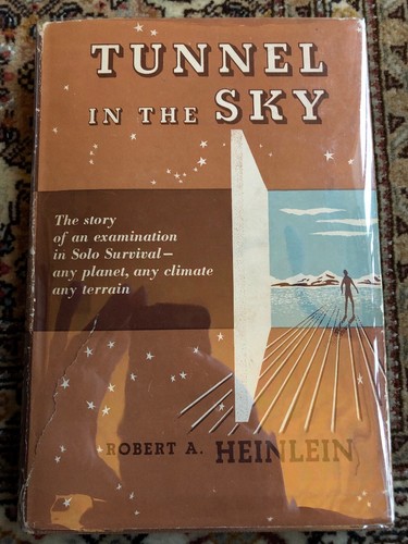 First Edition 1955 Tunnel in the Sky Robert A Heinlein Hardcover w/Dustjacket - Bild 1 von 12