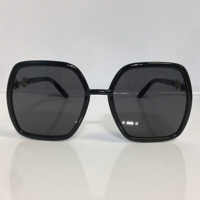 NIB Gucci GG0890S 001 Black Oversized Plastic Woman display picture 1