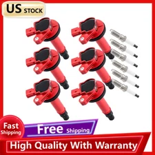 Set of 6 Ignition Coil Pack Spark Plugs for 2007-2016 Ford Edge 2008-2016 Taurus