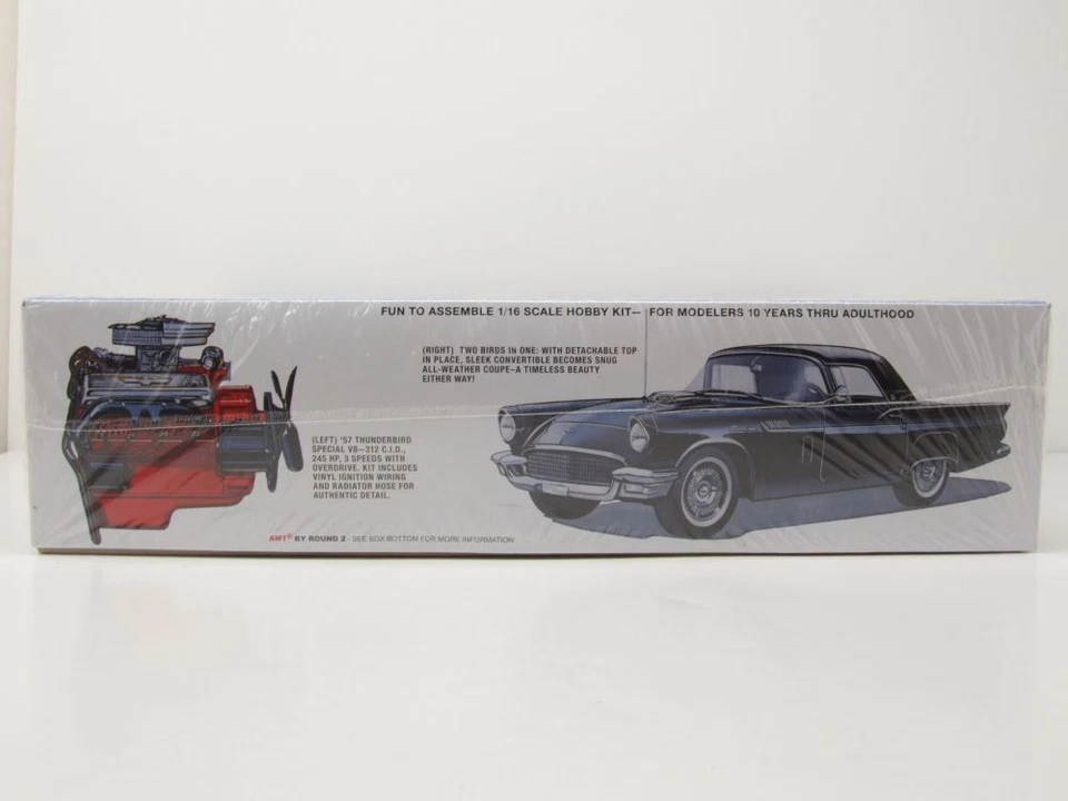 Ford Thunderbird 1957 Modellino Auto Kit Costruzione Plastica 1:16 AMT - Immagine 4 di 4