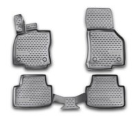 GummifußMatten FüR Skoda Octavia 3 2013-2020 3D Passform Hoher Rand Gummimatten