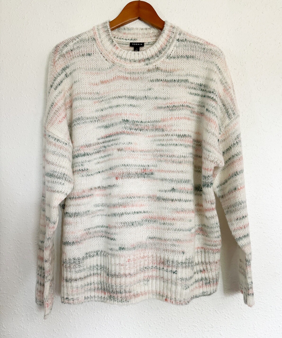 Torrid Crew Neck Drop Shoulder Pullover Sweater M… - image 2