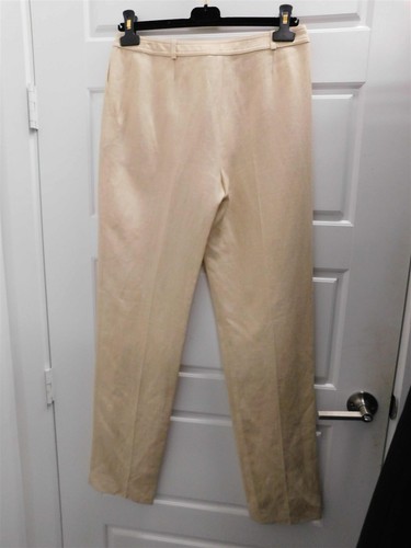 Pantalone Chanel beige chiaro misto lino cashmere nuovo Francia tg 38 - Foto 3 di 5