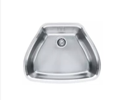 Franke CQX11024 Undermount Single Bowl Stainless Steel w/ Rear-Set Drain Opening