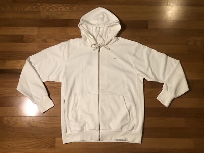 New L Nike Dri-FIT Standard Issue Hoodie White Sportswear Mens NSW  CK6362-133