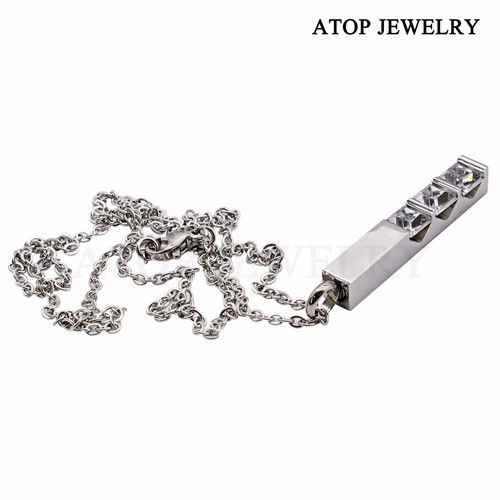 NEW Crystal Urn Necklace For Ashes Cremation Pendant Keepsake Memorial 12 Colors - Picture 18 of 20