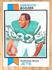 1973 TOPPS EMERSON BOOZER CARD#464 MARYLAND STATE NEW YORK JETS