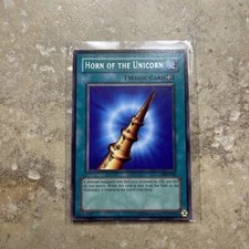 Yugioh TCG HORN OF THE UNICORN Rare Unlimited MRL-054 LP Excellent Condition