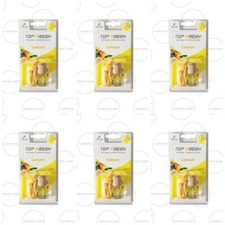 JEAN ALBERT TOP FRESH DEODORANTE PROFUMO PER AUTO FRAGANZA LEMON LIMONE 6 PEZZI