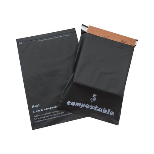 100% Eco-Friendly Black Biodegradable Mailing Bags Compostable Self-Seal Envelop - Picture 19 of 24