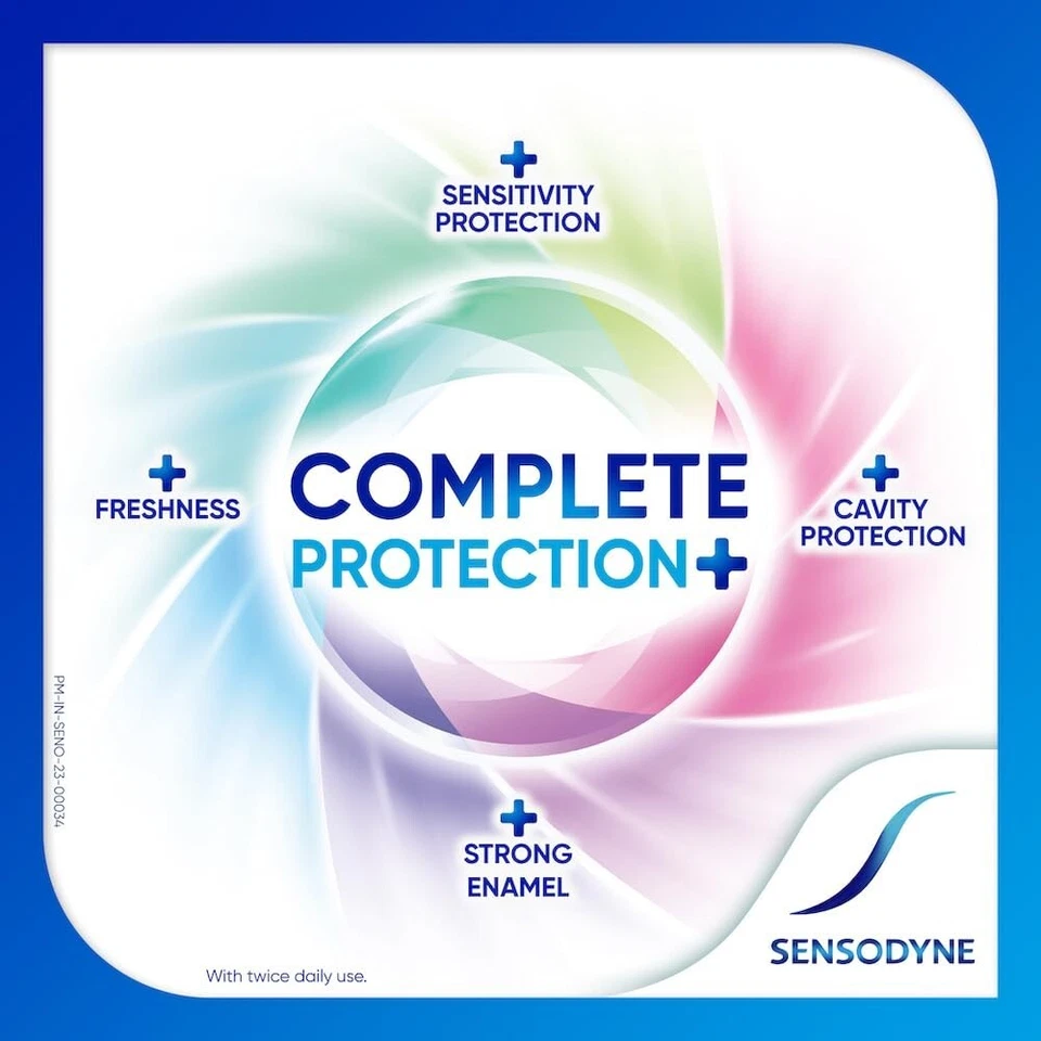 Enjuague bucal Sensodyne protección completa + enjuague bucal sin alcohol 100 ml Foto 3 de 4