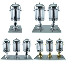 Gastro Saftspender Getr&auml;nkespender Getr&auml;nkedispenser 1-3x8 Liter gold o. silber
