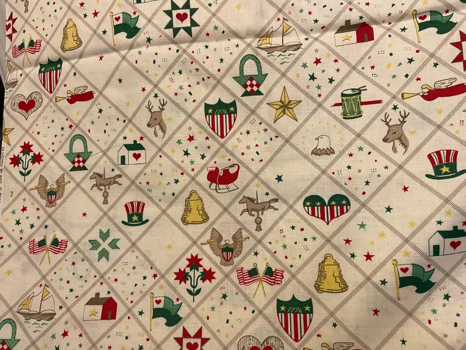 Molas de tecido vintage Marti Michell 6yds de comprimento e 45" de largura indústrias QUILTING - Imagem 2 de 4