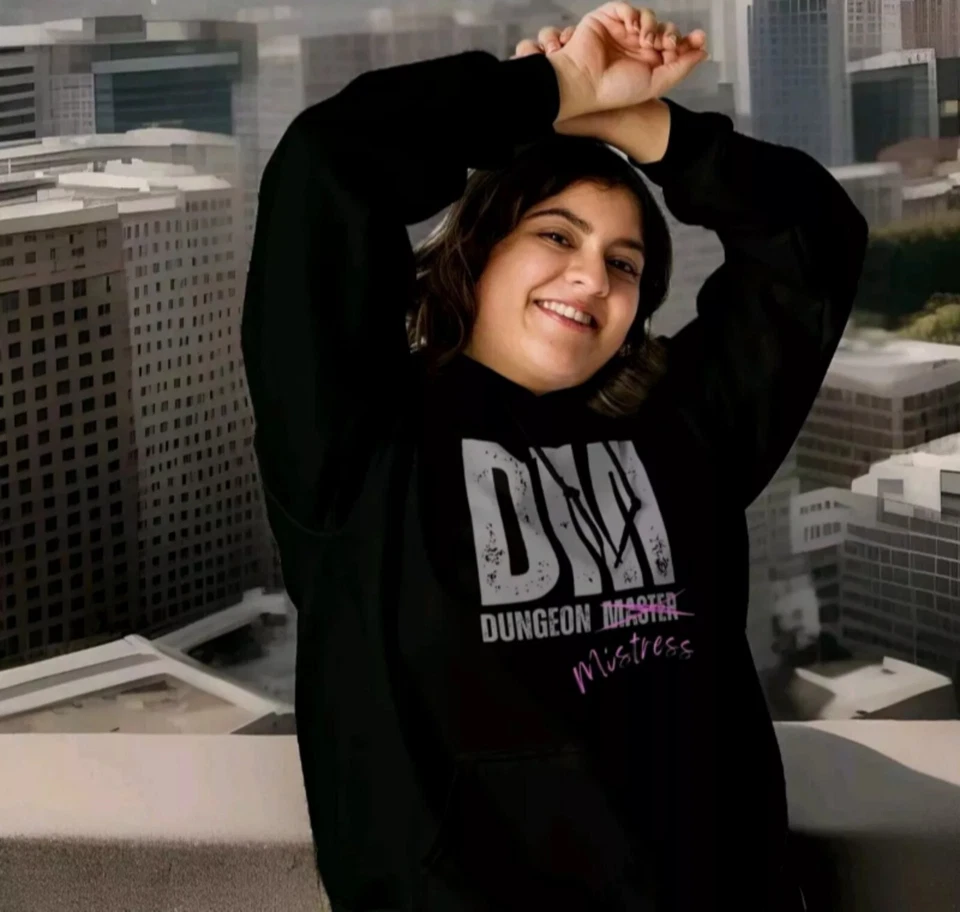 D&D DM Gift - Sudadera con capucha Dungeon Mistress - Dungeons and Dragons Master Foto 4 de 4