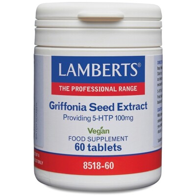 Lamberts Griffonia Seed Extract. providing 5HTP 100mg Tablets (60). BBE 07/2027