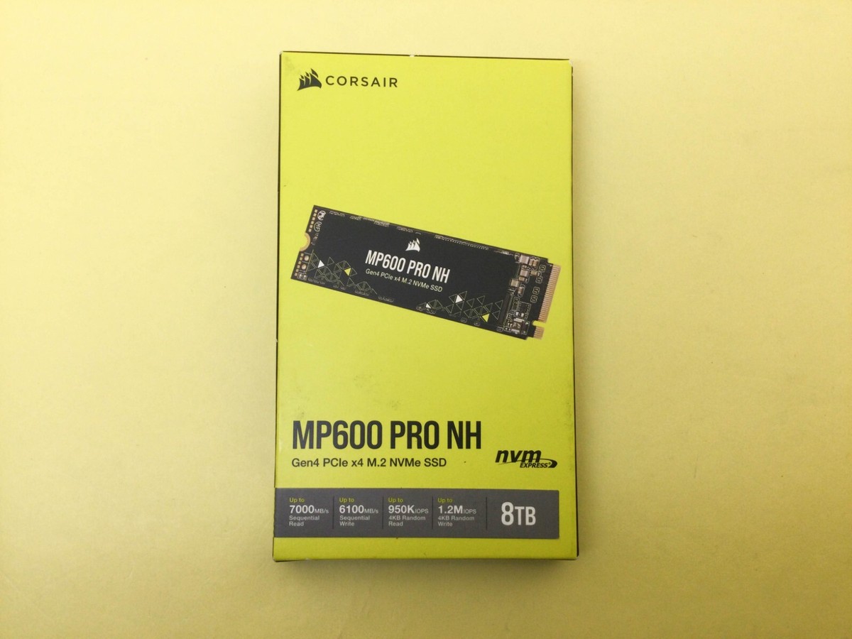 コルセア  MP600 PRO NH CSSD-F8000GBMP600PNH Corsair MP600 PRO NH 8TB M.2 2280 PCIe 4.0 NVMe SSD CSSD