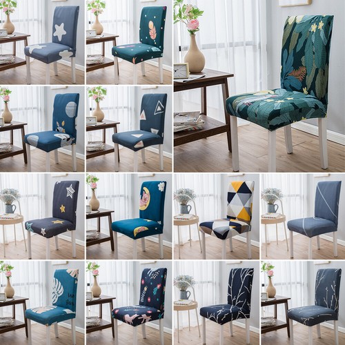 1~8Pcs 3D Stretch Dining Chair Cover Slipcover Wedding Banquet Seat Covers Gifts - Picture 2 of 23