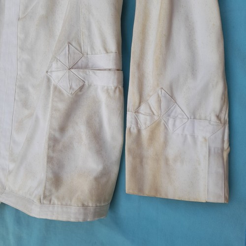 CAMICIA DA UFFICIALE REGIA MARINA ITALIANA WW2 DITTA V. CAMIOLO LIVORNO - Foto 7 di 14