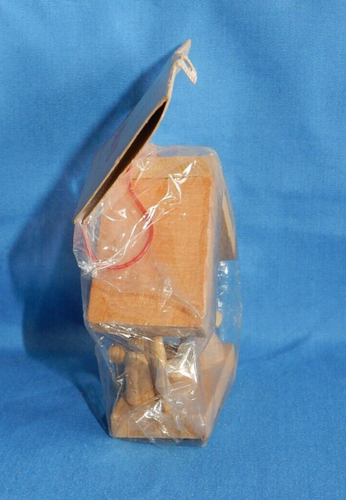 Vintage Lark Brand Wooden Nativity Christmas Ornament in Package - Picture 2 of 4