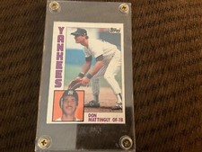 DON MATTINGLY 1984 TOPPS ROOKIE CARD #8