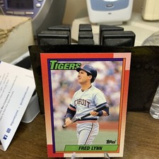 1990 Topps Baseball Cards Fred Lynn Detroit Tigers #107