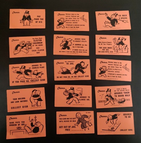 Tarjetas de repuesto vintage de Monopoly 1985 (15) - Imagen 2 de 8