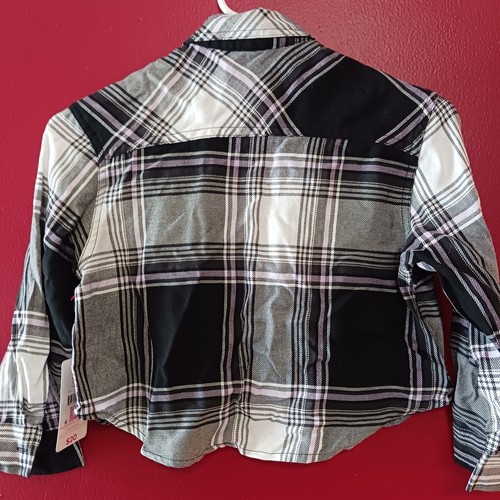Justice Plaid Long Sleeve Shirt Size XS 5/6 girls NWT - Picture 2 of 5