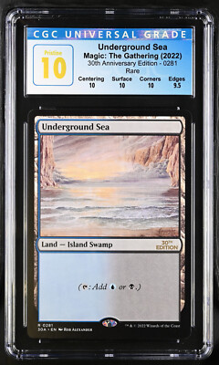 30th Anniversary MTG Modern Dual Lands Underground Sea CGC 30th Anniversary MTG Modern Dual Lands Underground Sea CGC