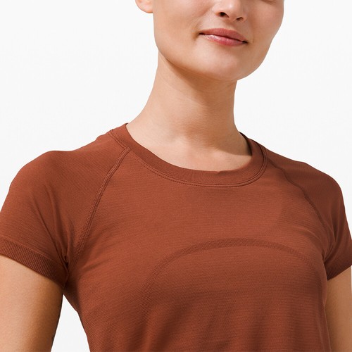 Lululemon Womens Swiftly Tech Short Sleeve 2.0 Dark Terracotta US14/UK18 RRP £58 - Picture 4 of 5