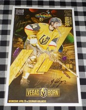 NIcolas Hague Signed Vegas Golden Knights Gameday Poster 1/6/24