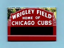 WRIGLEY FIELD BASEBALL STADIUM *2X3 FRIDGE MAGNET* CHICAGO CUBS IVY WALLS DAY