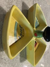 Vintage Boston warehouse trading olive cheese tray yellow. Whimsical!