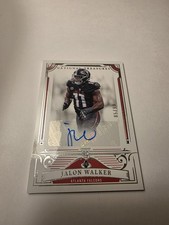 2025 Panini National Treasures Jalon Walker Rookie Signature /99 RC Auto Falcons