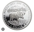 Silver 1985 Canadian Silver Dollar - National Parks - 50% Silver - 0.375 ounces