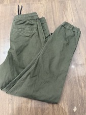 Denim cuff khaki cargo like joggers size medium